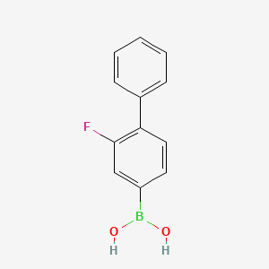Chemical structure of 3-(4-FLUOROPHENYL)PHENYLBORONIC ACID
