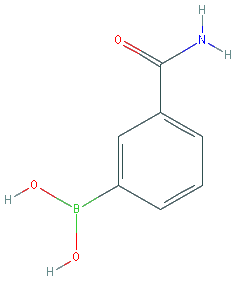 Chemical structure of 3-(4-Fluorophenyl)aminocarbonylphenylboronic acid