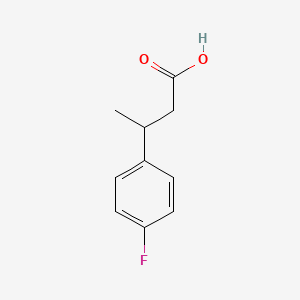 Chemical structure of 3-(4-Fluorophenyl)-2-methylpropanoic acid