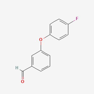 Chemical structure of 3-(4-Fluorophenoxy)benzaldehyde