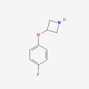 Chemical structure of 3-(4-Fluorophenoxy)azetidine