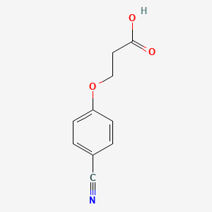 Chemical structure of 3-(4-Cyanophenoxy)propionic Acid