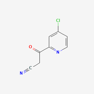 Chemical structure of 3-(4-Chloropyridin-2-yl)-3-oxopropanenitrile