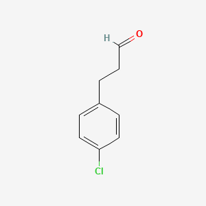Chemical structure of 3-(4-Chlorophenyl)propanal