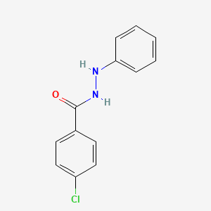 Chemical structure of 3-(4-Chloro-1-oxobutyl)indole-5-carbonitrile