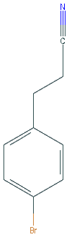 Chemical structure of 3-(4-Bromophenyl)propanenitrile