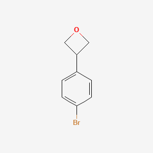 Chemical structure of 3-(4-Bromophenyl)oxetane
