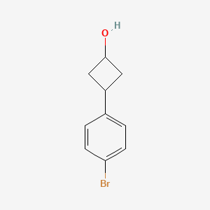Chemical structure of 3-(4-Bromophenyl)cyclobutanol