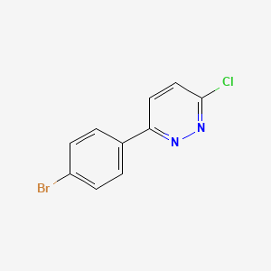 Chemical structure of 3-(4-BROMOPHENYL)-6-CHLOROPYRIDAZINE