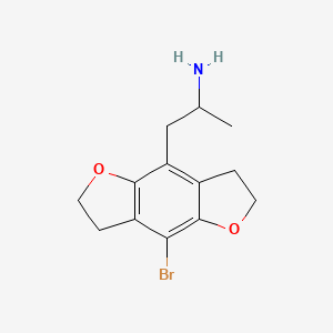 Chemical structure of 3-(4-Bromophenyl)-1-morpholinopropan-1-one
