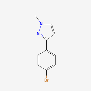 Chemical structure of 3-(4-Bromophenyl)-1-methyl-1H-pyrazole