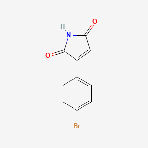 Chemical structure of 3-(4-Bromophenyl)-1H-pyrrole-2,5-dione