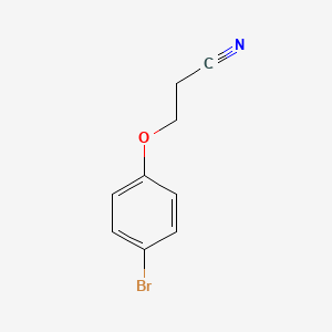 Chemical structure of 3-(4-Bromophenoxy)propanenitrile