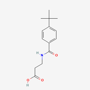 Chemical structure of 3-(4-(tert-Butyl)benzamido)propanoic acid