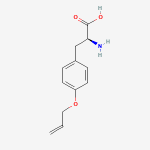Chemical structure of 4-o-Allyltyrosine