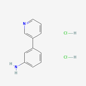 Chemical structure of 3-(3-Pyridyl)aniline Dihydrochloride