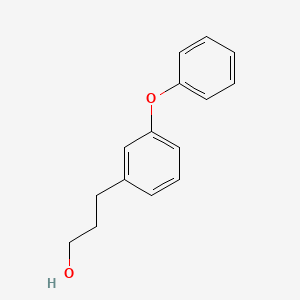 Chemical structure of 3-(3-phenoxyphenyl)propan-1-ol