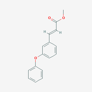 Chemical structure of Methyl (E)-3-(3-phenoxyphenyl)acrylate