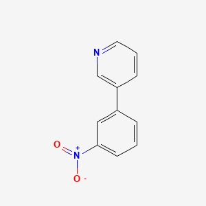Chemical structure of 3-(3-Nitrophenyl)pyridine