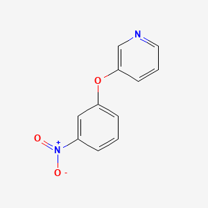 Chemical structure of 3-(3-Nitrophenoxy)pyridine