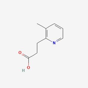 Chemical structure of 3-(3-Methylpyridin-2-yl)propanoic acid
