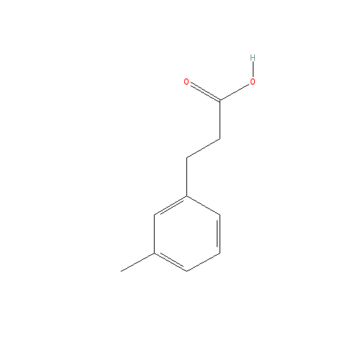 Chemical structure of 3-(3-Methylphenyl)propionic acid