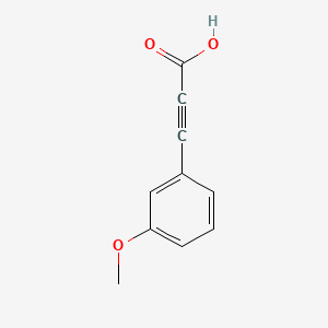 Chemical structure of 3-(3-Methoxyphenyl)prop-2-ynoic acid