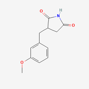 Chemical structure of 3-(3-Methoxybenzyl)pyrrolidine-2,5-dione