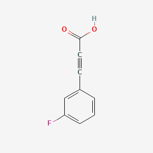 Chemical structure of 3-(3-Fluorophenyl)prop-2-ynoic acid