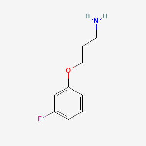 Chemical structure of 3-(3-Fluorophenoxy)propylamine