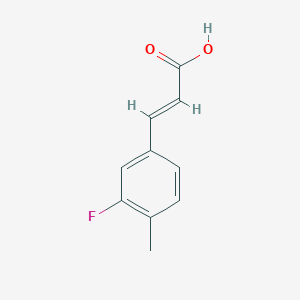 Chemical structure of 3-(3-Fluoro-4-methylphenyl)acrylic acid