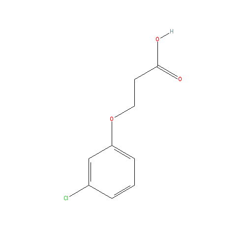 Chemical structure of 3-(3-Chlorophenoxy)propionic Acid
