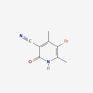 Chemical structure of 3-(3-Bromopyridin-2-yl)-3-oxopropanenitrile