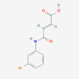 Chemical structure of 3-(3-Bromo-phenylcarbamoyl)-acrylic acid