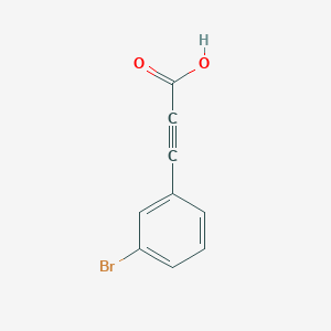 Chemical structure of 3-(3-Bromophenyl)prop-2-ynoic acid