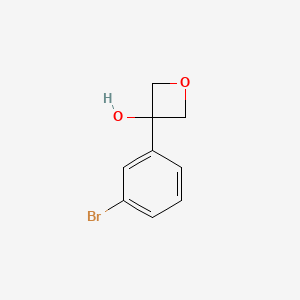 Chemical structure of 3-(3-Bromophenyl)oxetan-3-ol