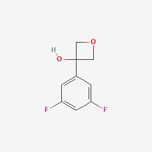 Chemical structure of 3-(3,5-Difluorophenyl)oxetan-3-ol