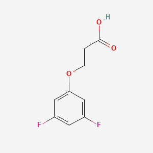 Chemical structure of 3-(3,5-Difluorophenoxy)propionic acid