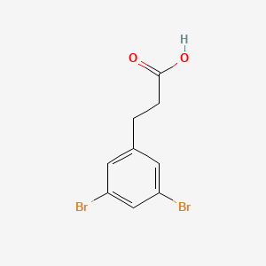 Chemical structure of 3-(3,5-Dibromophenyl)propanoic acid