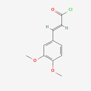 Chemical structure of 3-(3,4-Dimethoxyphenyl)acryloyl chloride