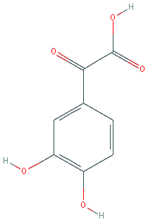 Chemical structure of 3,4-Dihydroxyphenylpyruvic acid