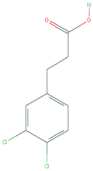 Chemical structure of 3-(3,4-Dichlorophenyl)propanoic acid