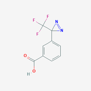 Chemical structure of 3-(3-(Trifluoromethyl)-3H-diazirin-3-yl)benzoic acid