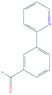 Chemical structure of 3-(2-Pyridyl)benzaldehyde