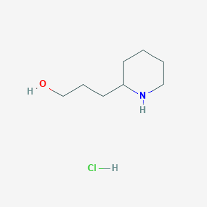 Chemical structure of 3-(2-Piperidyl)-1-propanol Hydrochloride