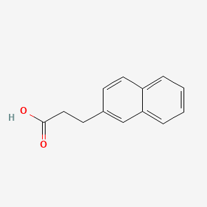 Chemical structure of 3-(2-Naphthyl)propanoic Acid