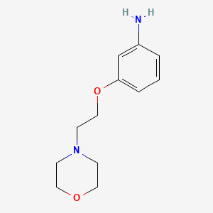 Chemical structure of 3-(2-morpholinoethoxy)aniline
