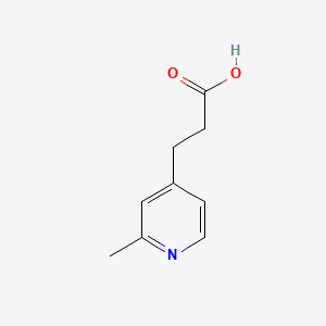 Chemical structure of 3-(2-Methylpyridin-4-yl)propanoic acid