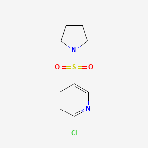 Chemical structure of 3-(2-Methylimidazo[2,1-b]thiazol-6-yl)propanoicacidhydrochloride