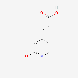 Chemical structure of 3-(2-Methoxypyridin-4-yl)propanoic acid